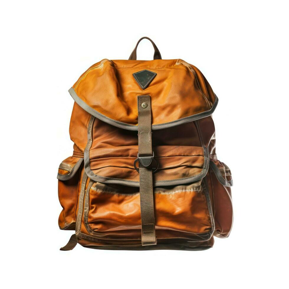 Backpack isolated on white photo