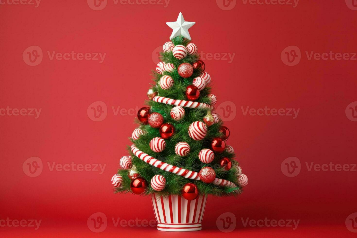 Red Christmas background photo