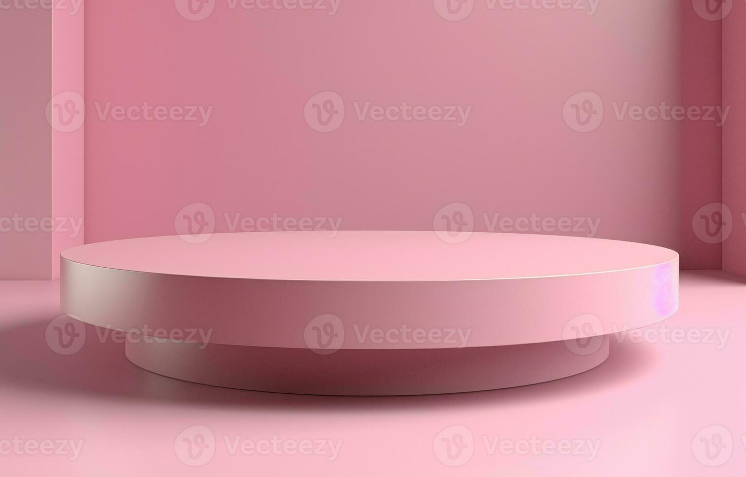 Pink minimalistic empty podium photo