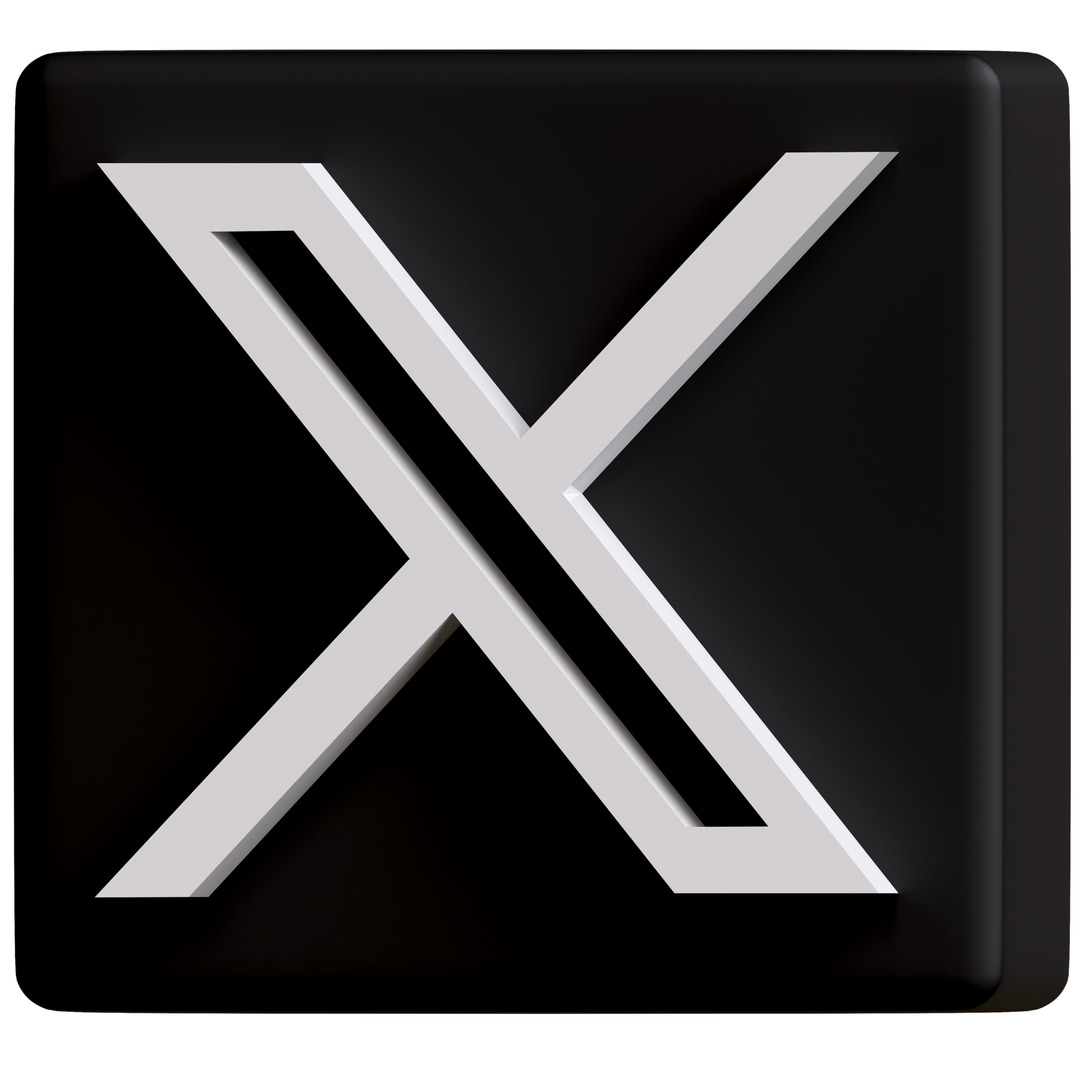 Twitter brand new logo 3 D with new Xshaped graphic of the world's