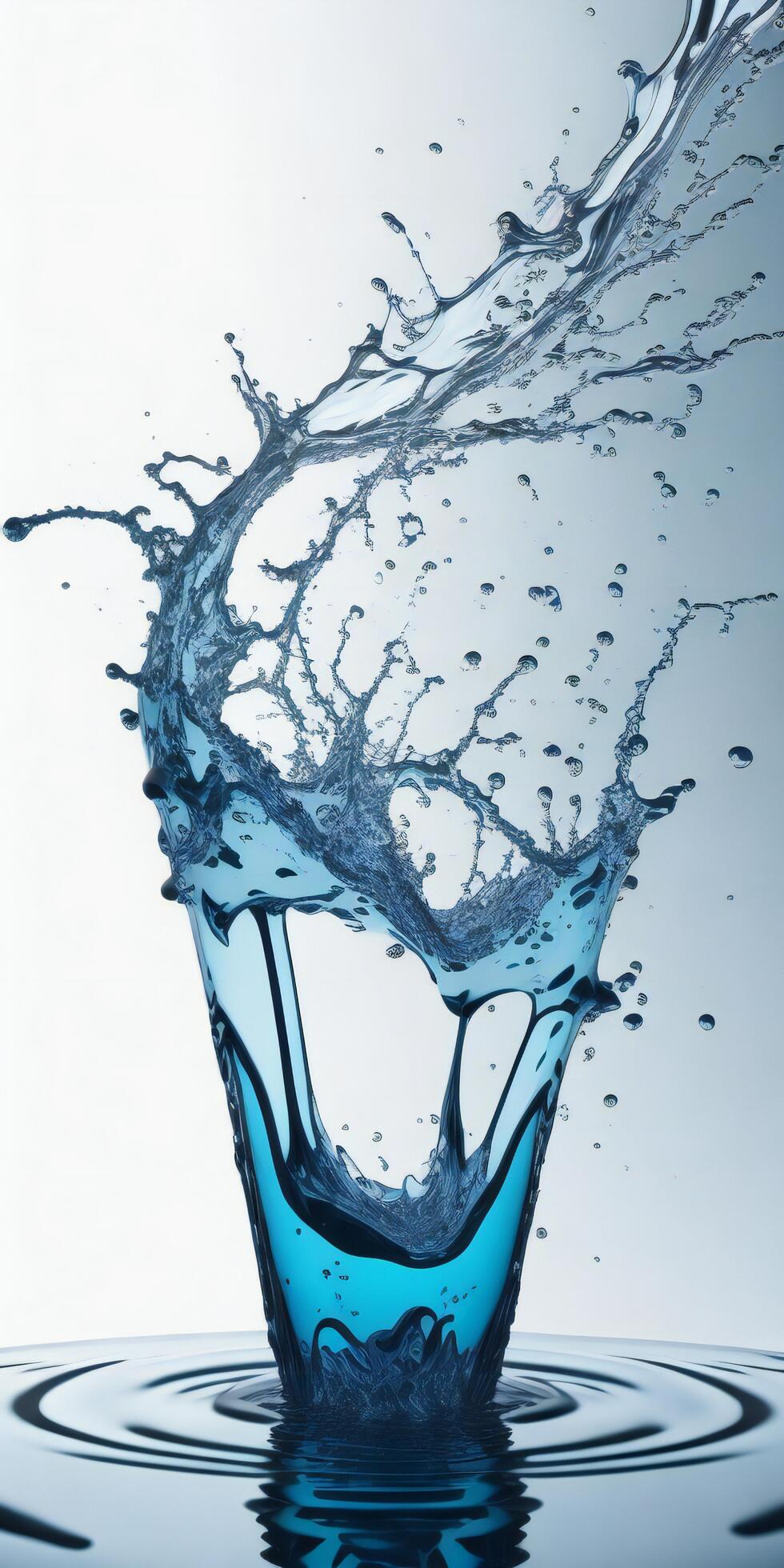 water splash in a glass bowl ai generated 27122651 Stock Photo at Vecteezy