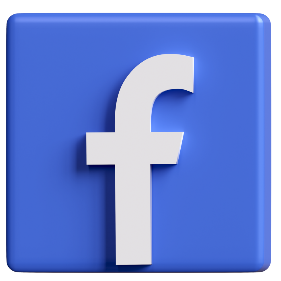 3D Facebook Logo Badge. Facebook is a popular and well known global