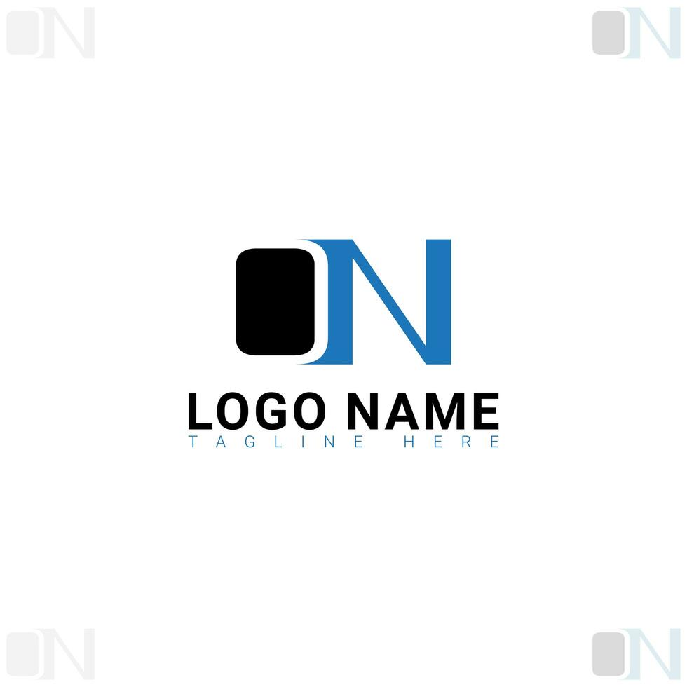 Letter O N company logo design template with new style.Creative logo design photo