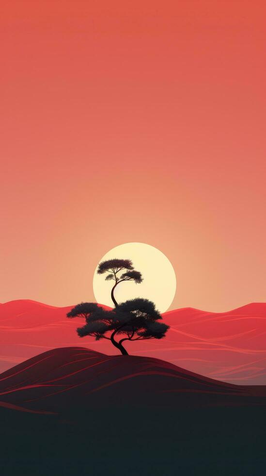 Minimalist natural wallpaper for mobile phone 27124090 Stock Photo at