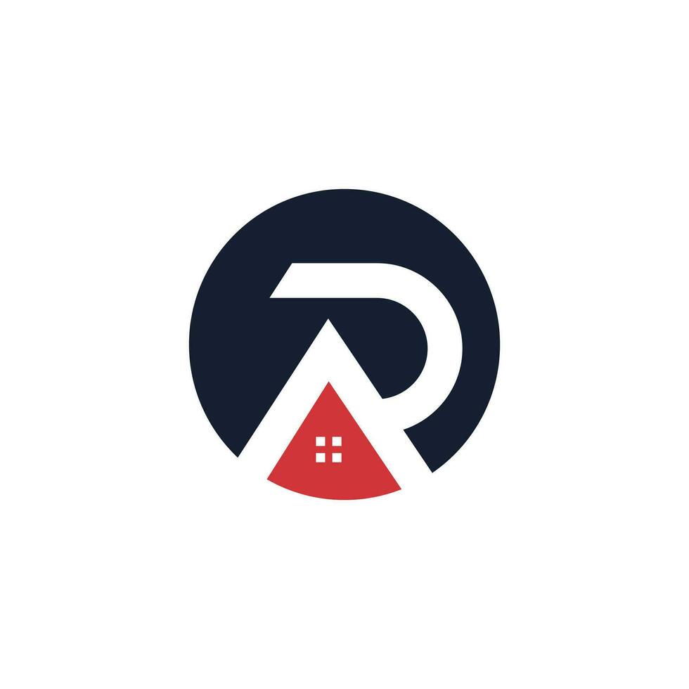 Letter R logo design element with modern creative concept vector