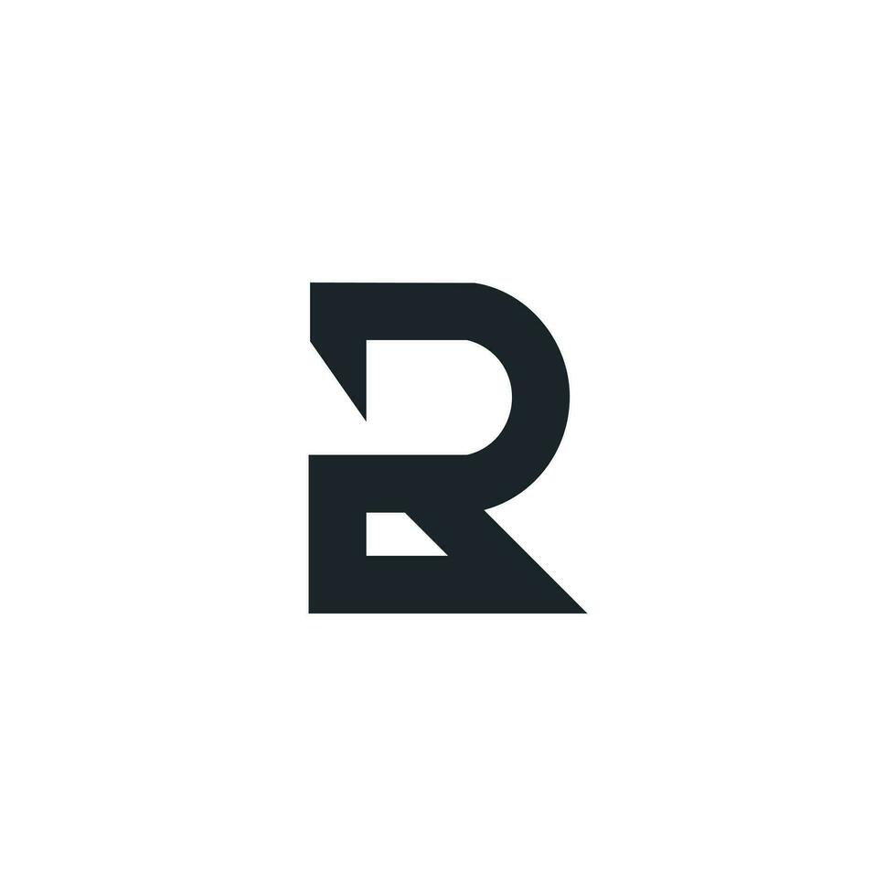 Letter R logo design element with modern creative concept vector