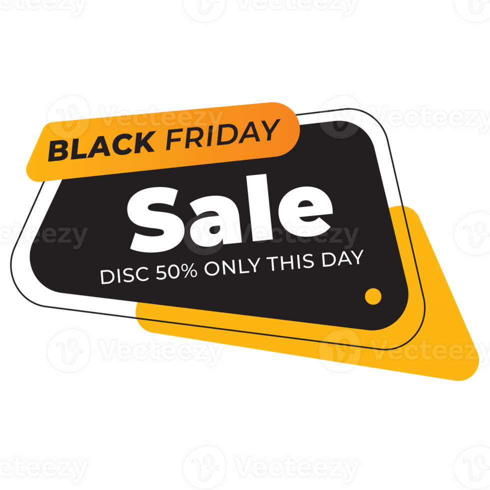 Black Friday Promo Advertising  Color 2D Illustration png