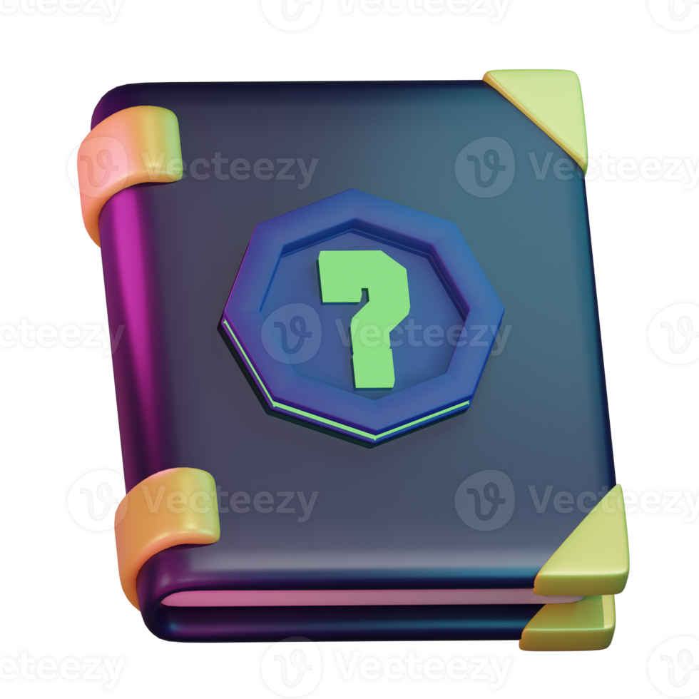 Guide Book Gaming 3D Illustration png