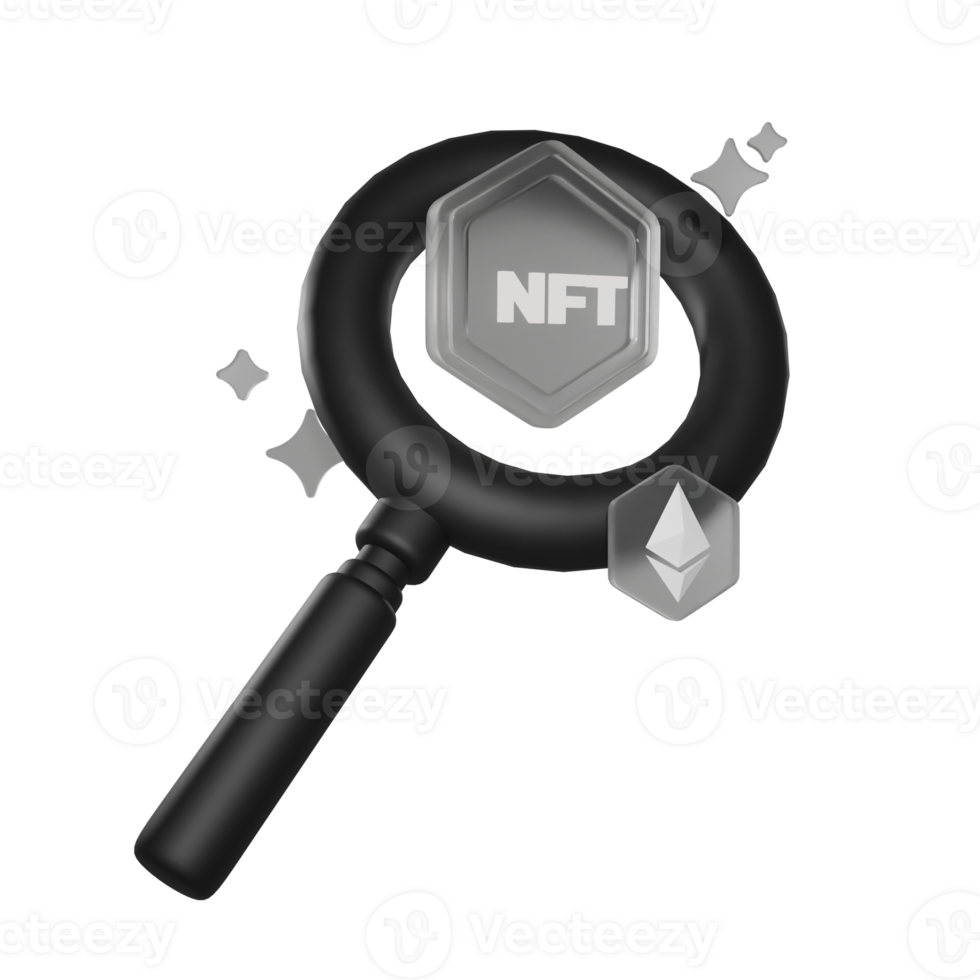 Magnifity NFT 3D Illustration png