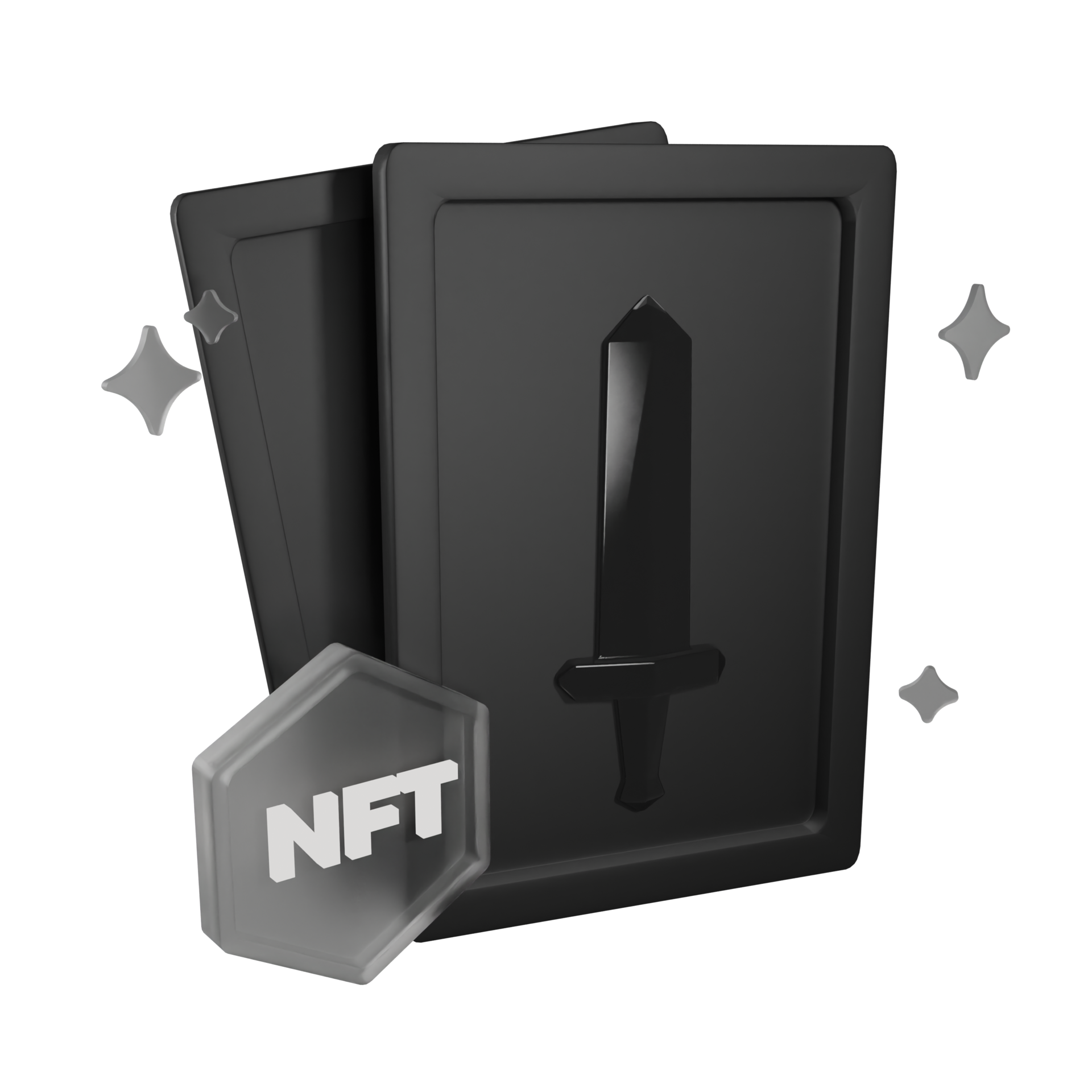 Trading Card NFT 3D Illustration 27124813 PNG