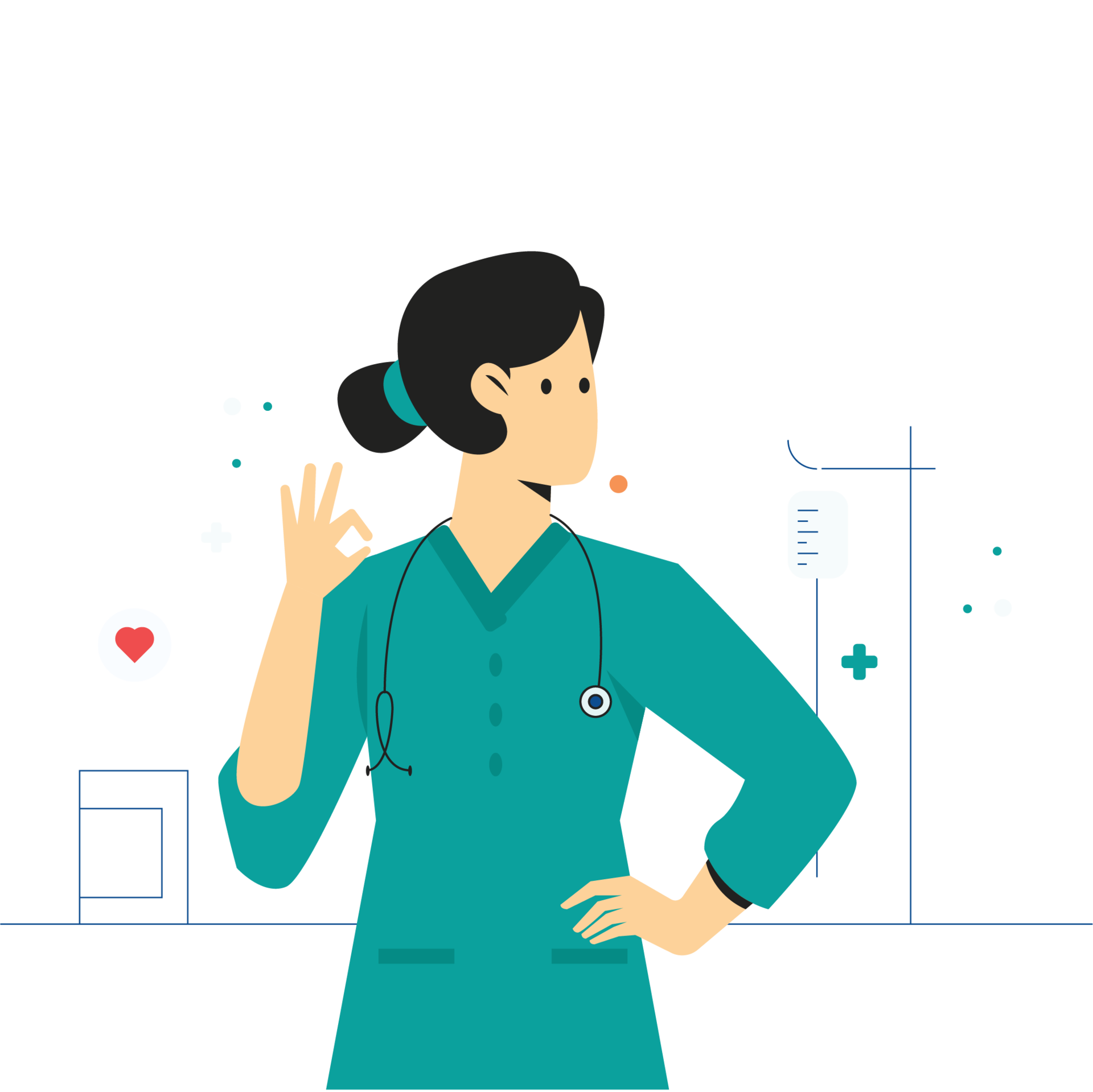 Nurse Medical Color 2D Illustration 27124854 PNG