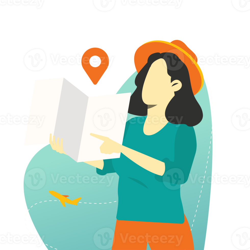 Travel find a location Vector Illustration png