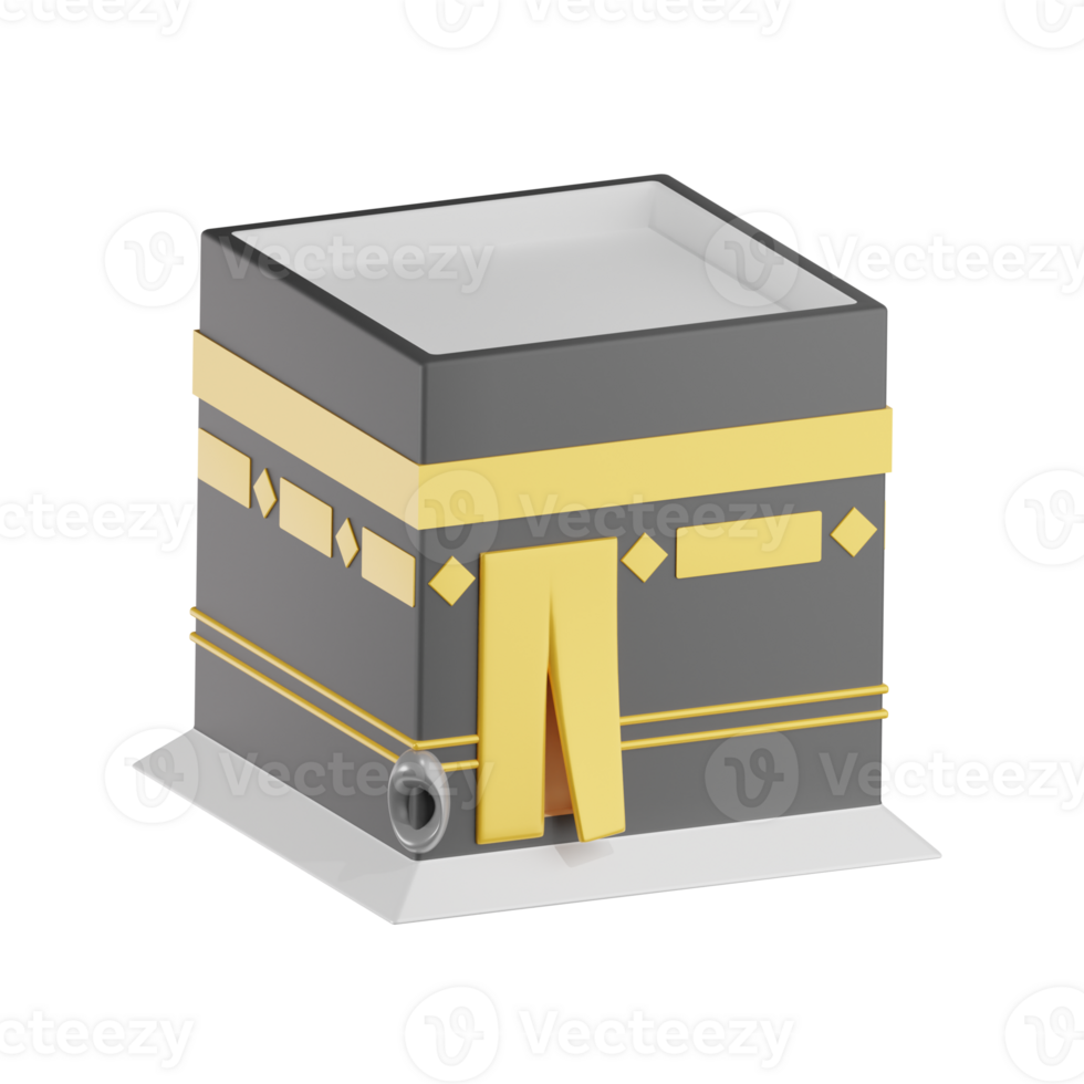 Ka'bah Ramadhan Kareem 3D Illustrations png