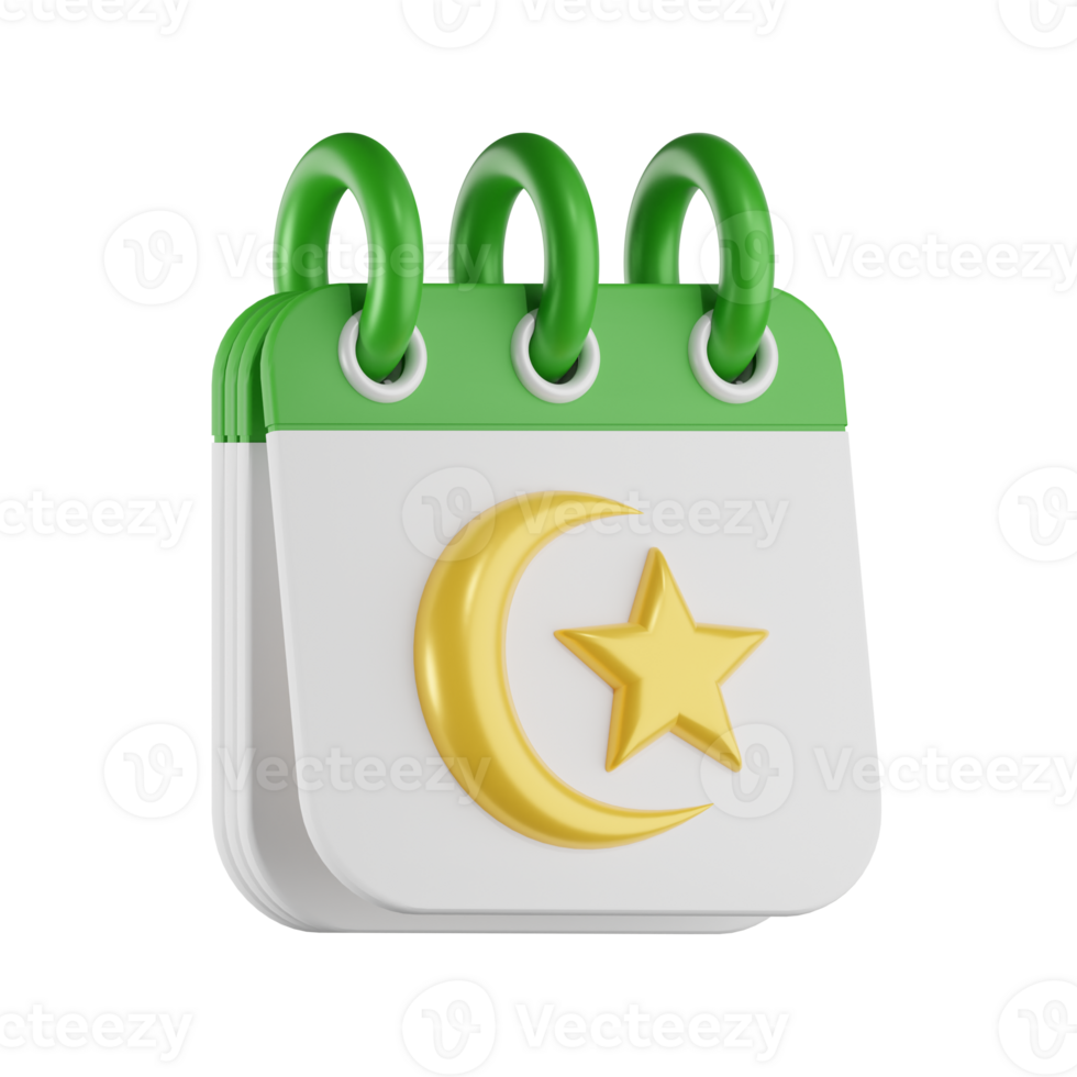 Calendar Ramadhan Kareem 3D Illustrations png