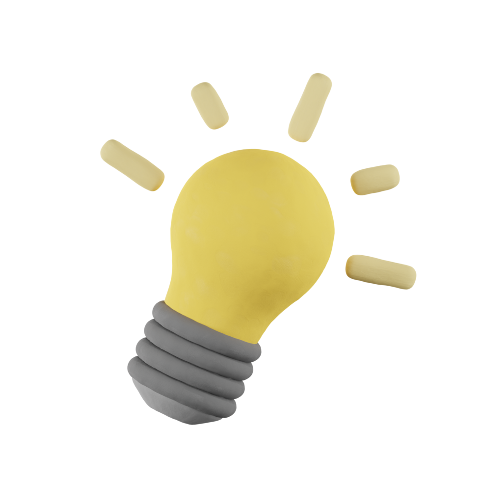 Lamp Clay Essential Object 3D Illustrations png