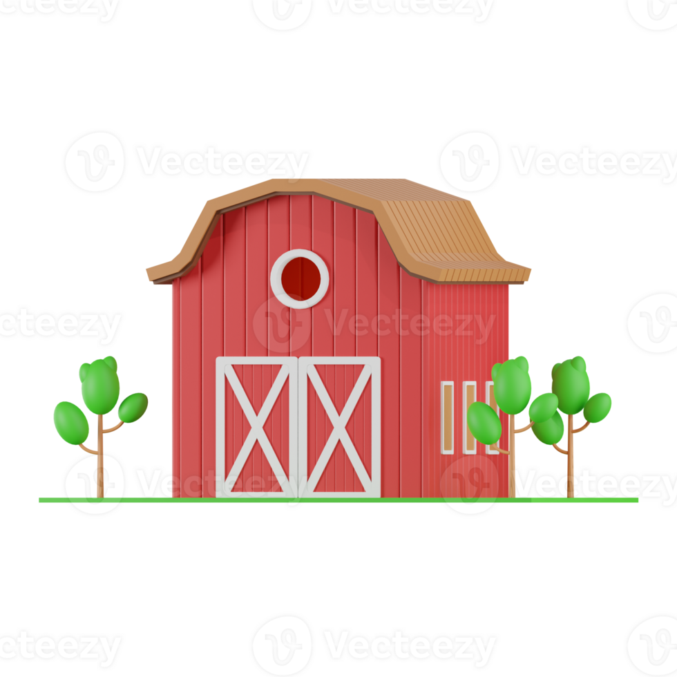 jardín casa agricultura y agricultura 3d ilustraciones png