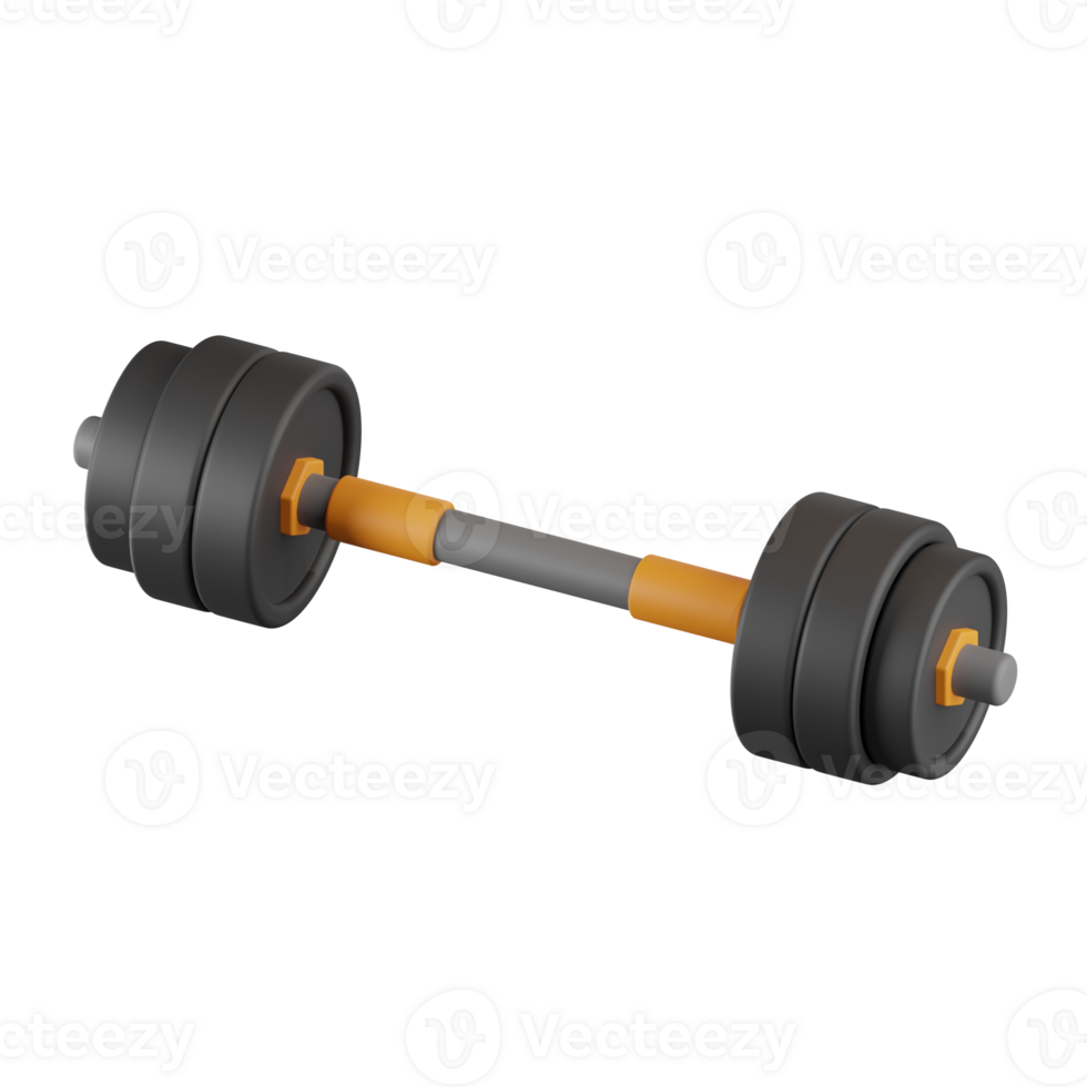 Barbell Gym Fitness 3D Illustrations png