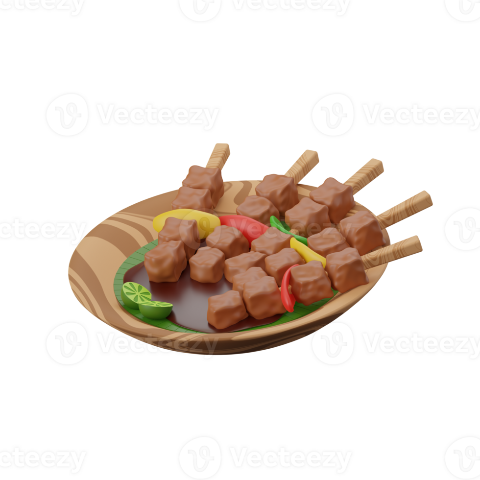 Sate Eid Adha 3D Illustrations png
