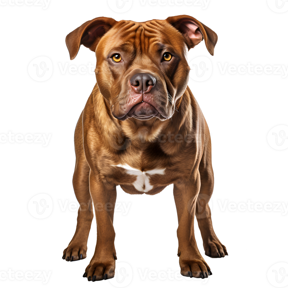 bulldog isolated on transparent background ,pitbull clipart , png