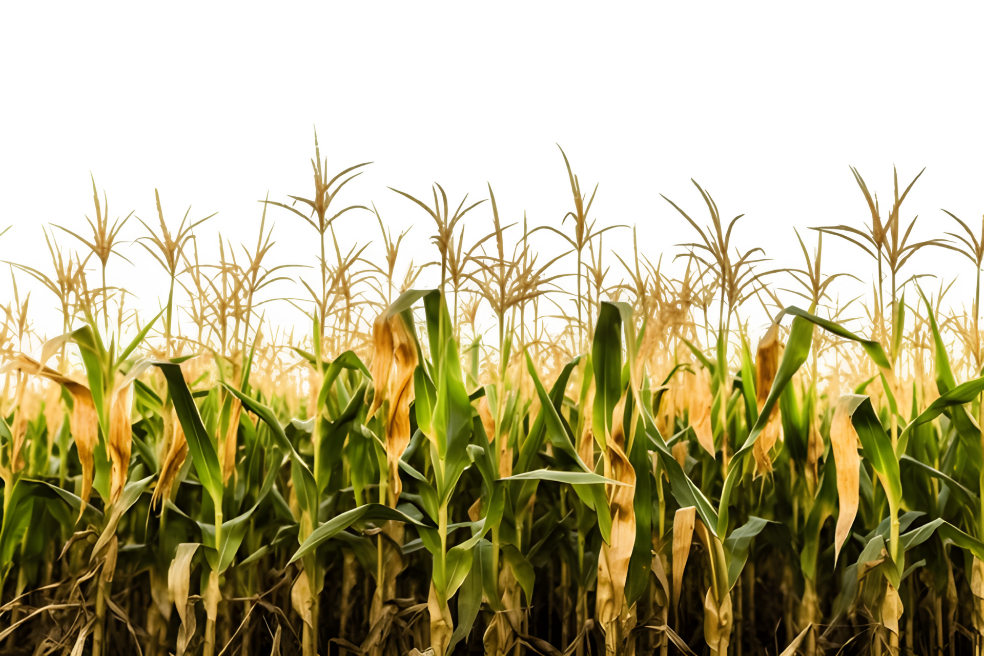 corn field isolated on transparent background ,generative ai ...