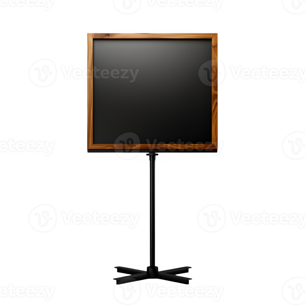 blank display promotion banner isolated on transparent background ,generative ai png
