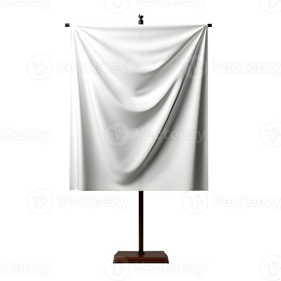blank display promotion banner isolated on transparent background ,generative ai png