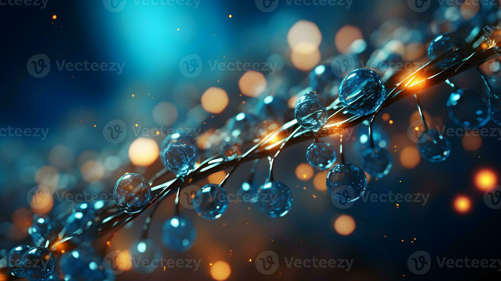 micro cell dna wallpaper graphic ,particle molecule abstract background ,generative ai photo