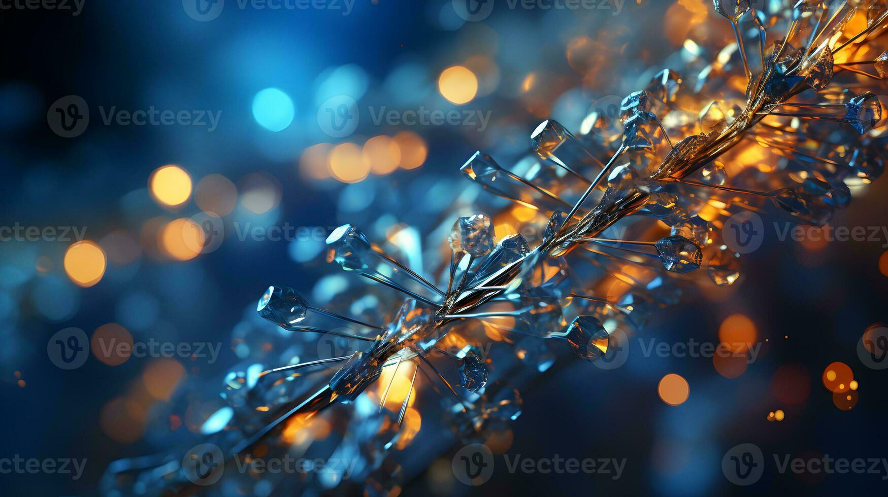 micro cell dna wallpaper graphic ,particle molecule abstract background ,generative ai photo