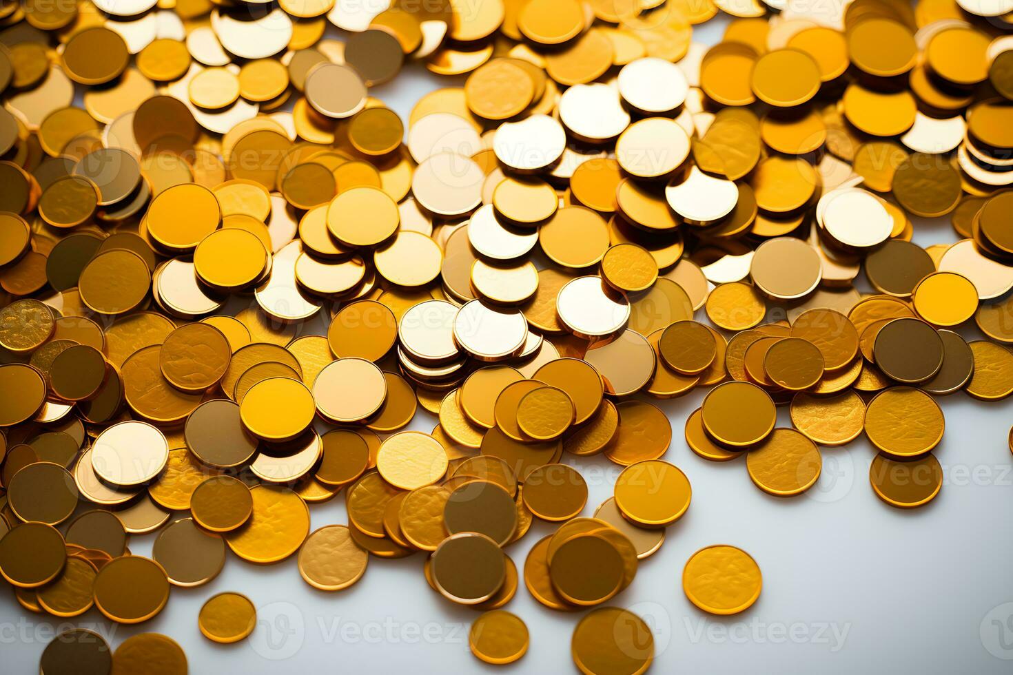 pile of gold coins background ,generative ai photo