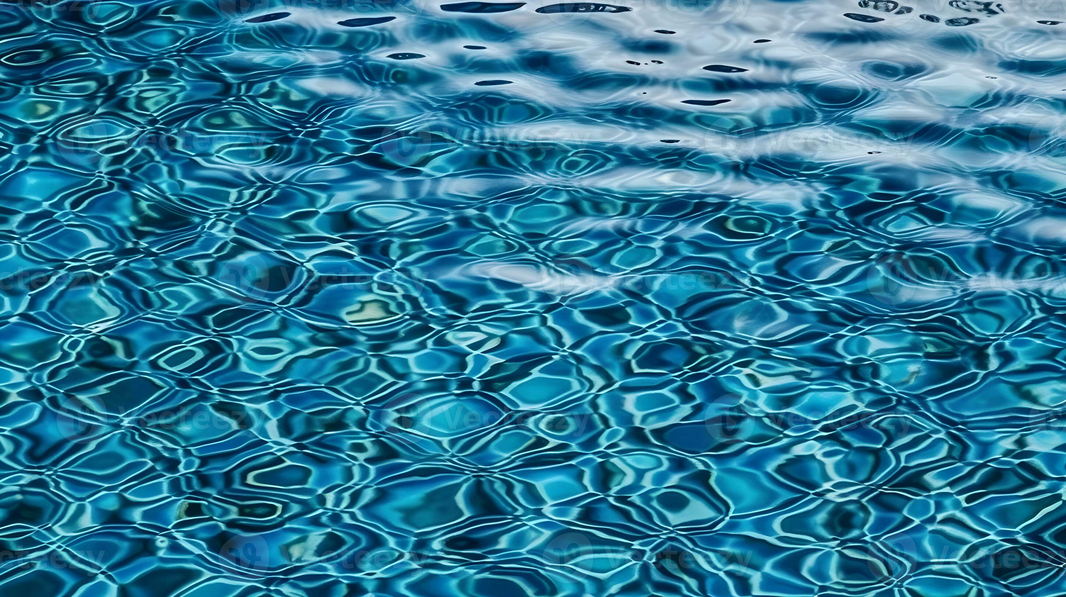 top view swimming pool water background ,blue sea water wallpaper