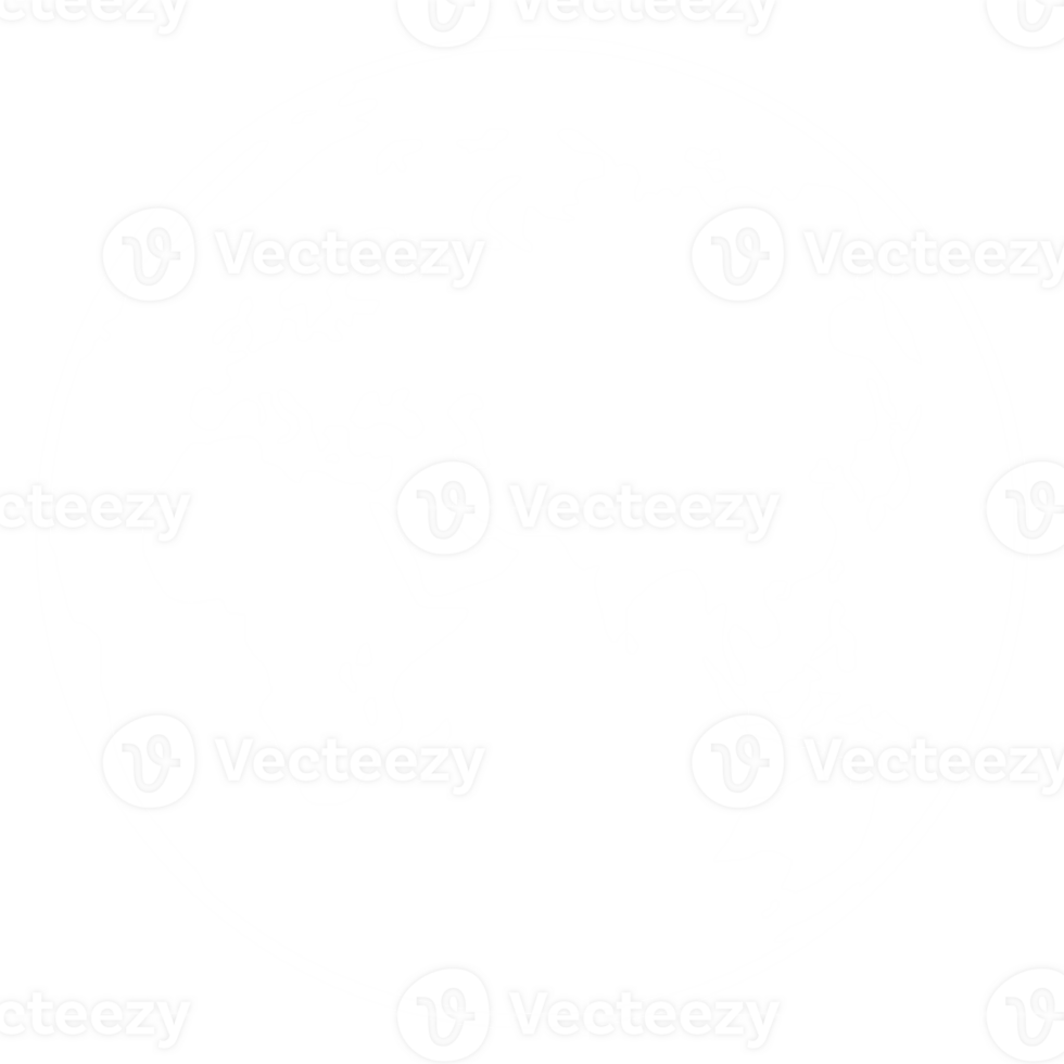 World Map on Globe Silhouette  for Icon, Symbol, App, Website, Pictogram, Logo Type, Art Illustration or Graphic Design Element. Format PNG