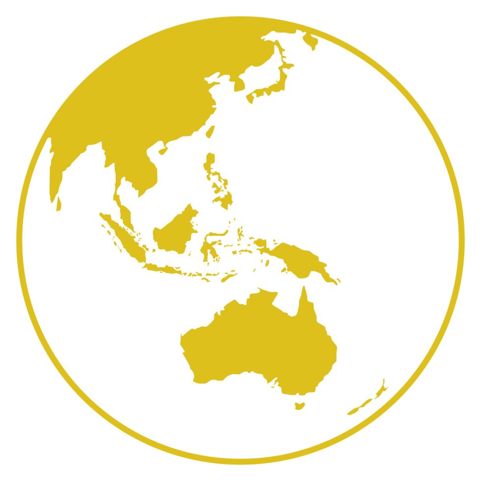 Indonesia Map on the World Map Globe Silhouette, can use for Icon, Symbol, App, Website, Pictogram, Logo Type, Art Illustration or Graphic Design Element. Format PNG