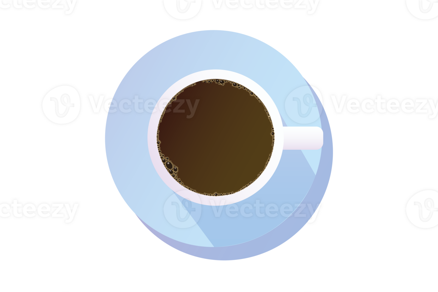 Kaffee Tasse oben Aussicht isoliert auf Weiß Hintergrund, Kaffee Tasse Illustration, Glas Kaffee Tasse Symbol, Kaffee Becher Weiss, Kaffee Tasse eben Bild png