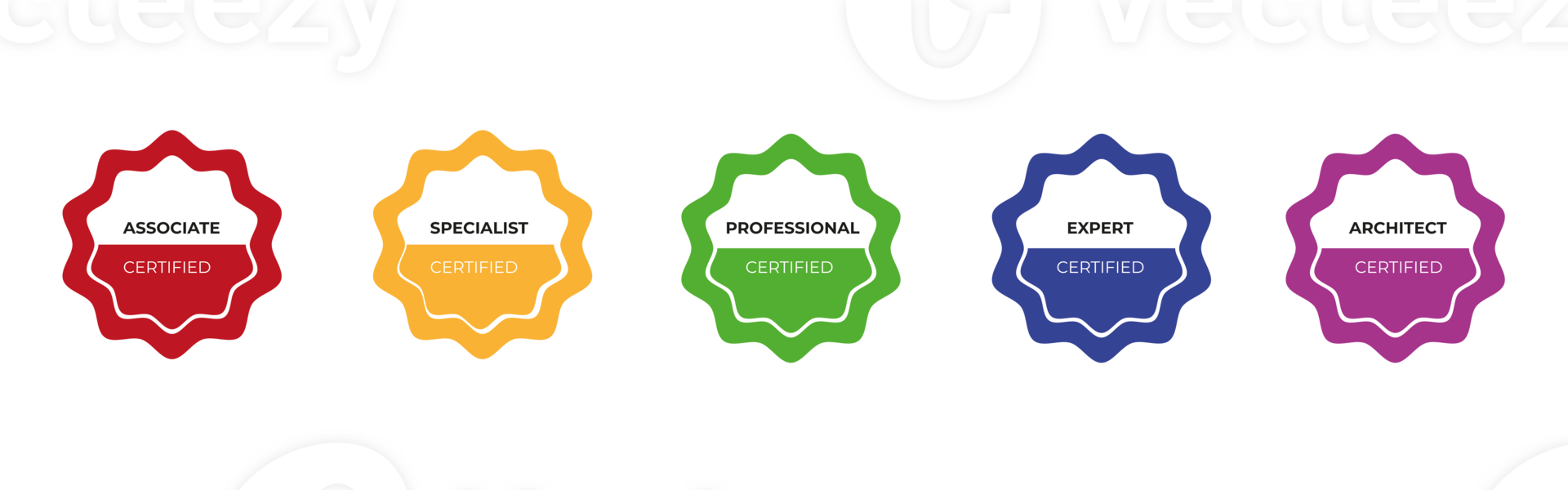 Digital certification emblem with modern design. Certificate logo badge template. png