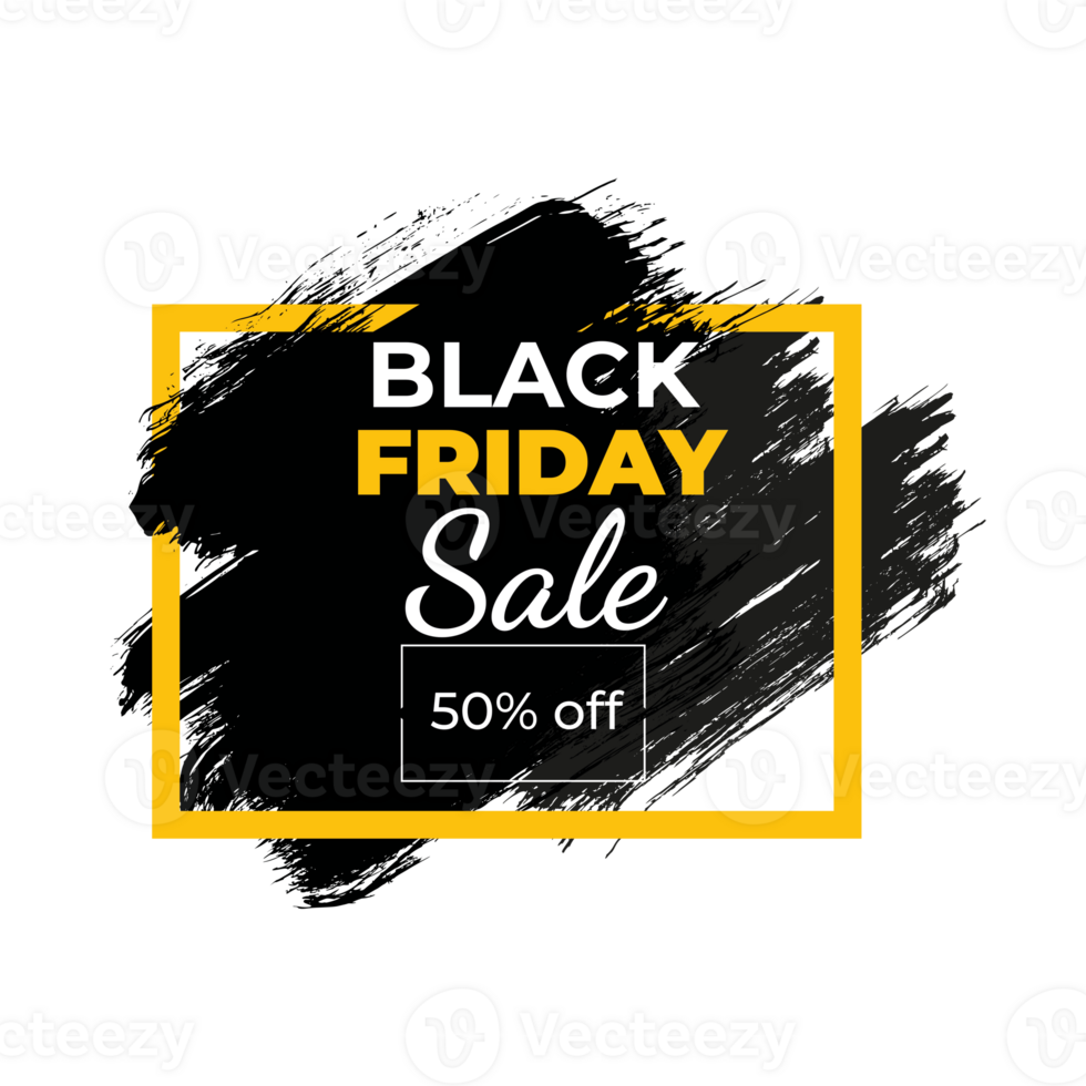 Black Friday sale inscription design template. Black Friday banner. png