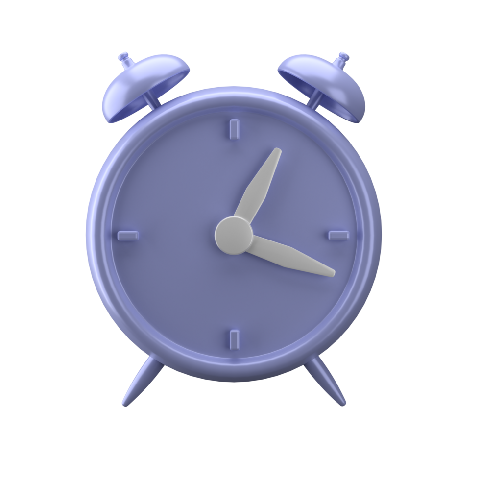 3d rendering of clock and hourglass icon, fit for design assets of business or finance, purple icon, 3d icons set png