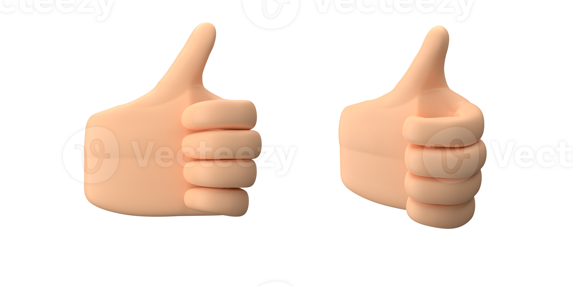 3d rendering of hand with finger pose make cool finger gesture, suitable to emoticon assets or icons, 3d icons set, png