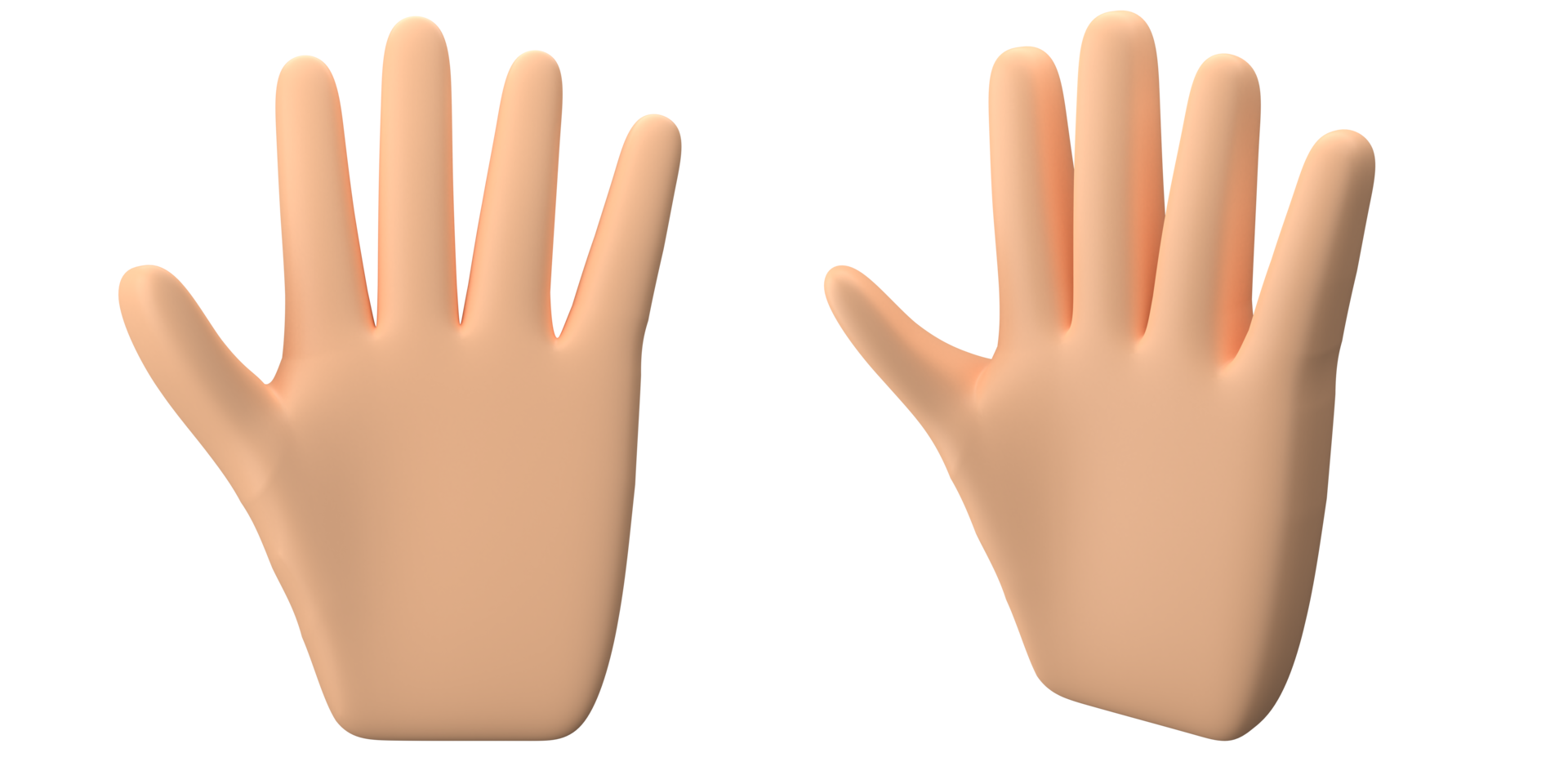 3d renderen van hand- met vinger houding maken koel vinger gebaar, geschikt naar emoticon middelen of pictogrammen, 3d pictogrammen set, PNG