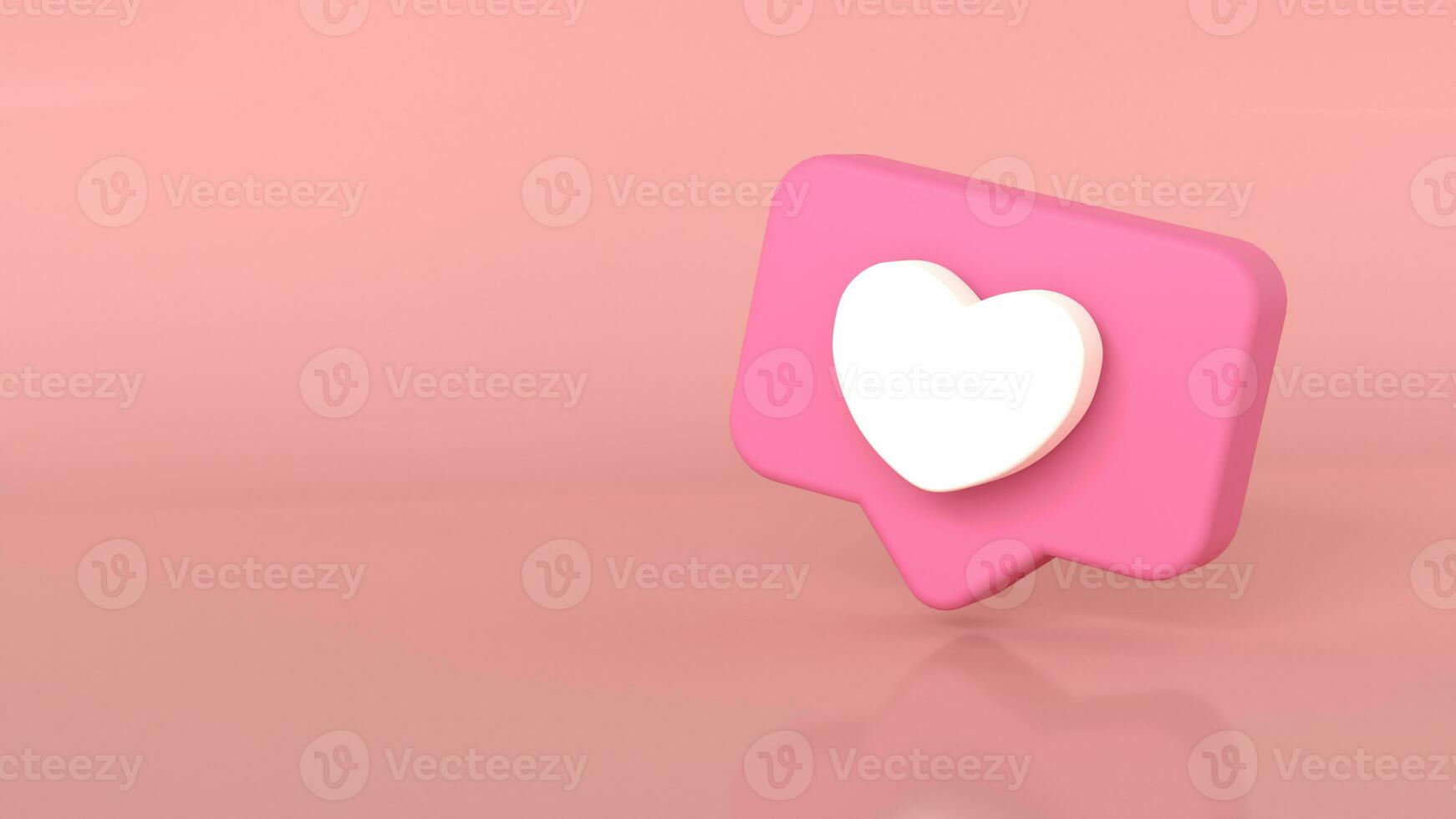 3d rendering of  Speech bubble messages, social media communication concept, chat box photo