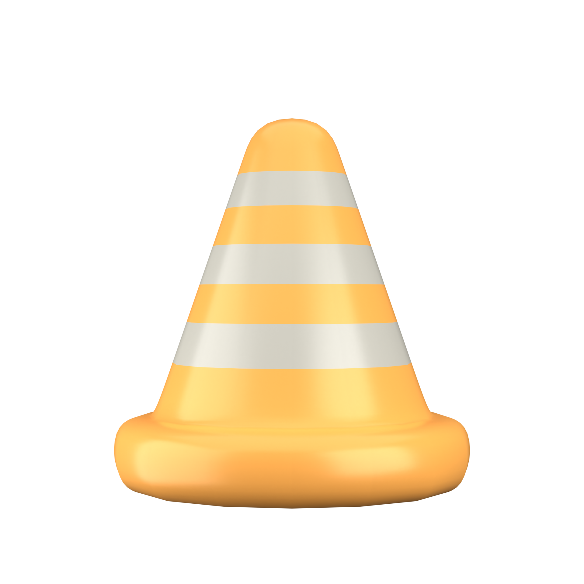 tráfego cone ícone. trabalho dia. realista ilustração do tráfego cone