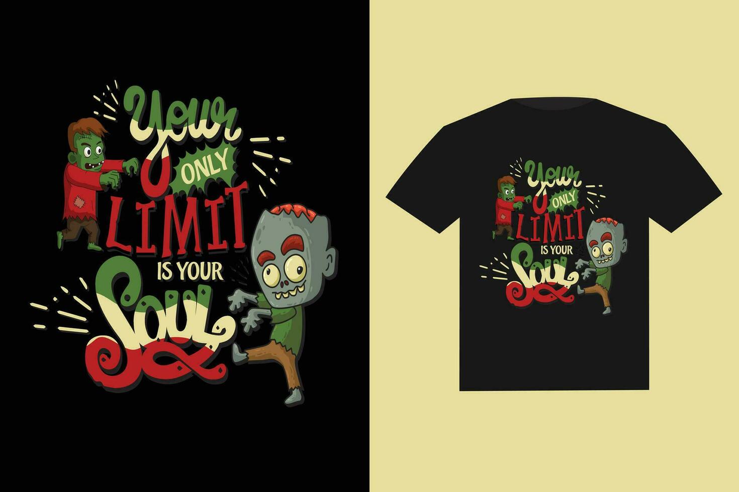 T-shirt design templates vector