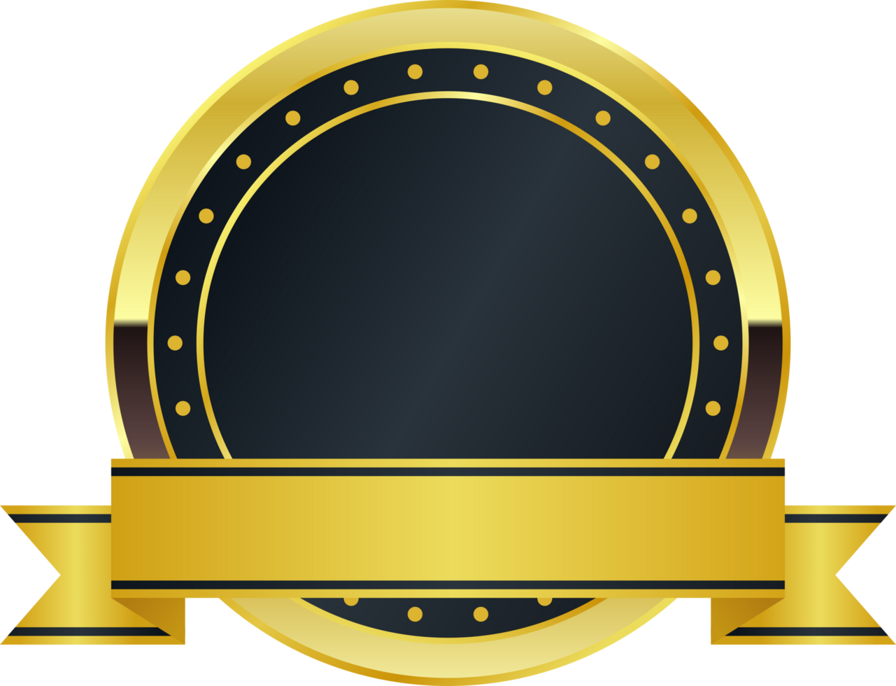 Luxurious Gold Emblem png