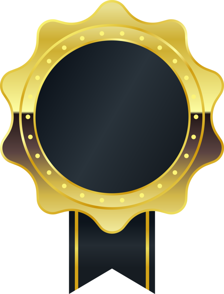 lyxig guld emblem png