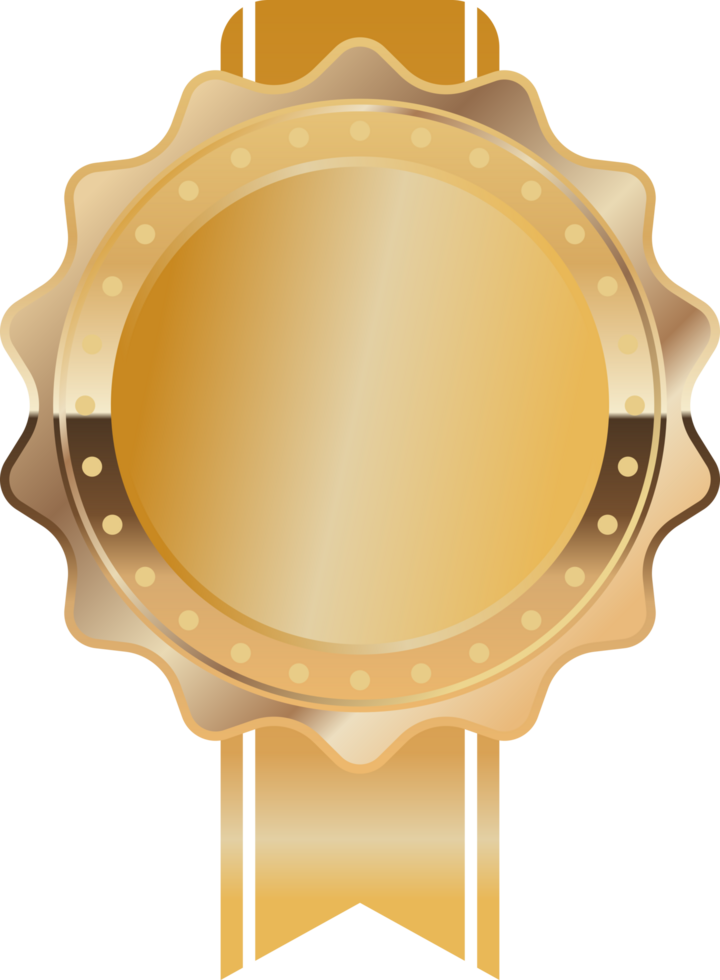 luxe gouden insigne etiketten png