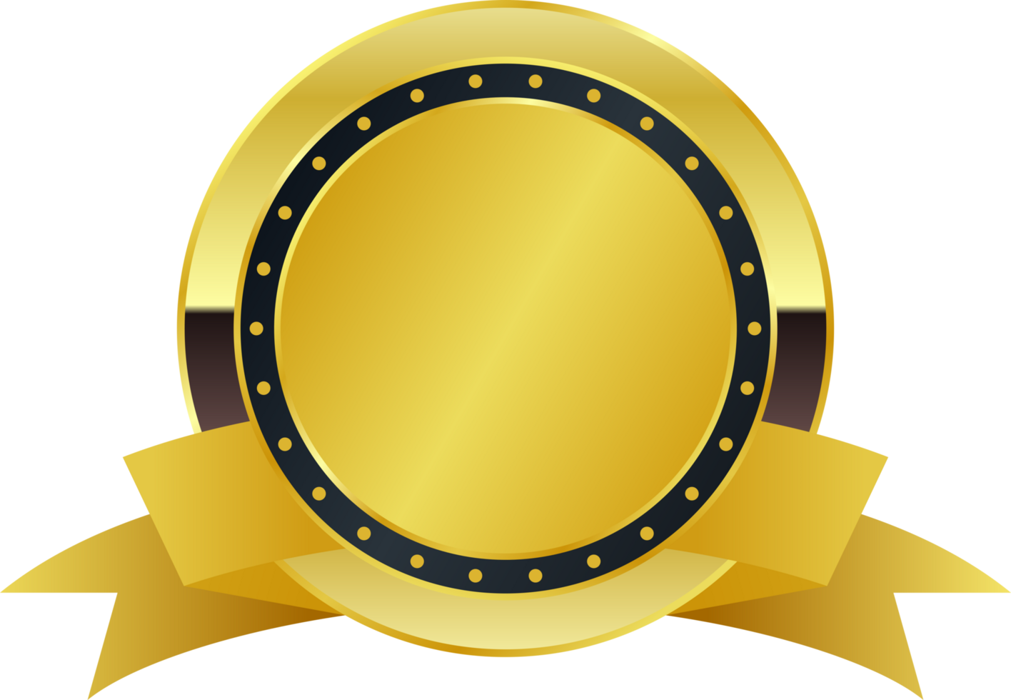 luxuoso ouro emblema png