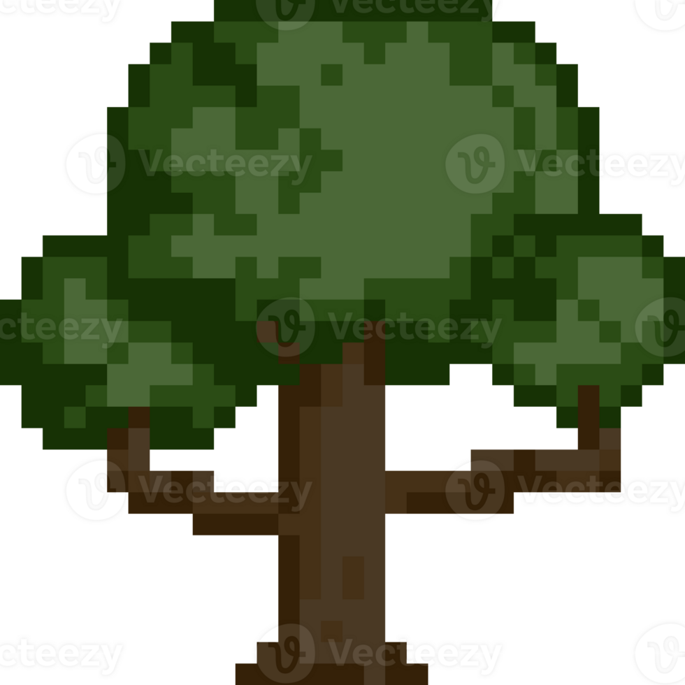 Pixel style tree png