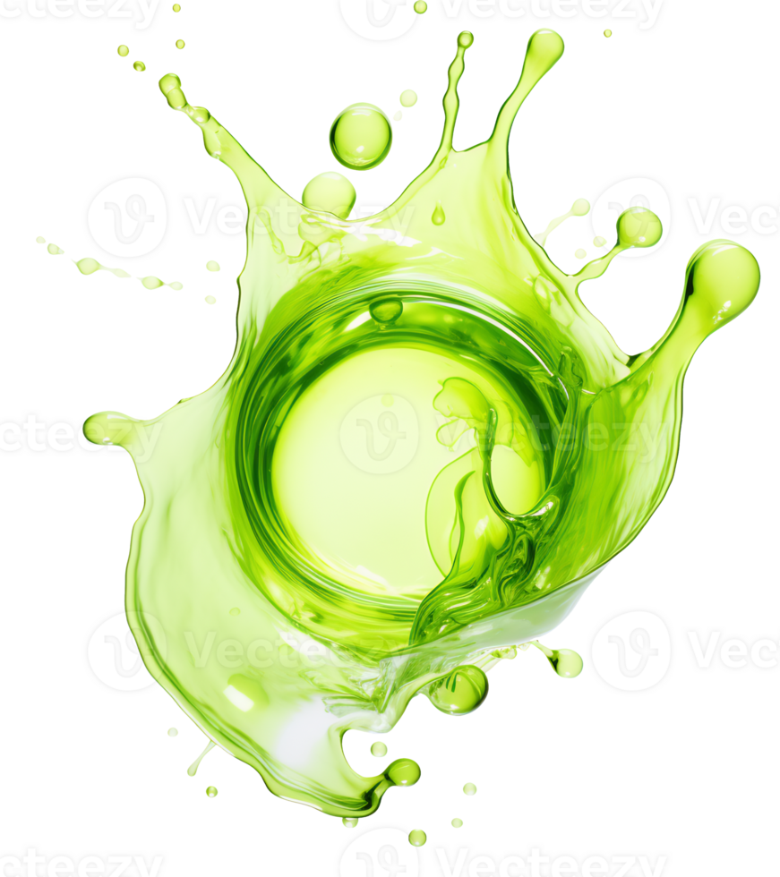Colorful liquid splashes - Ai Generated - Generative AI png