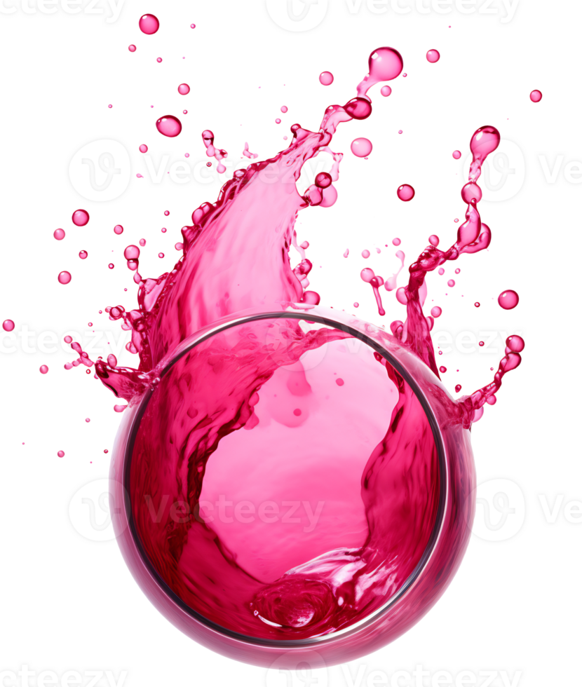 Colorful liquid splashes - Ai Generated - Generative AI png