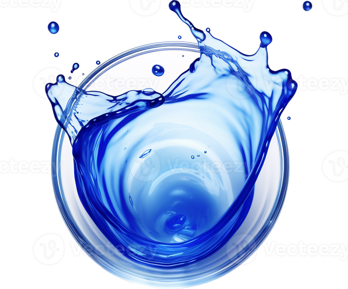 Colorful liquid splashes - Ai Generated - Generative AI png