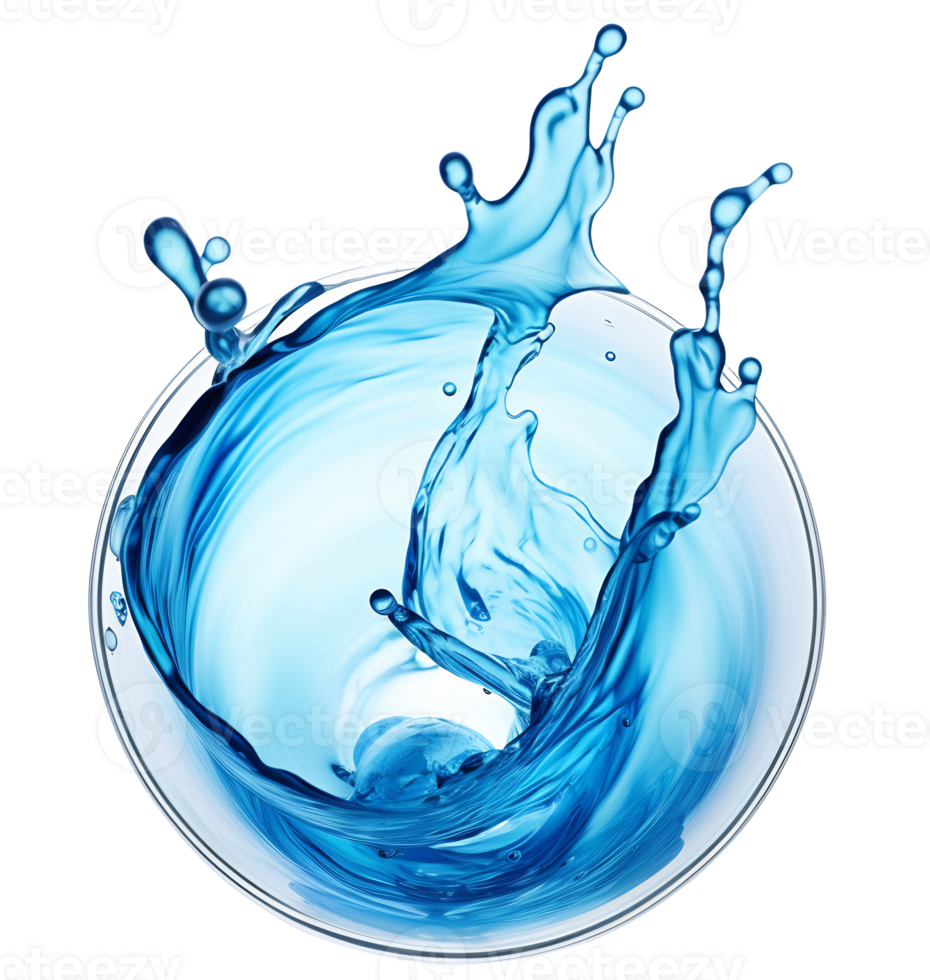 Colorful liquid splashes - Ai Generated - Generative AI png